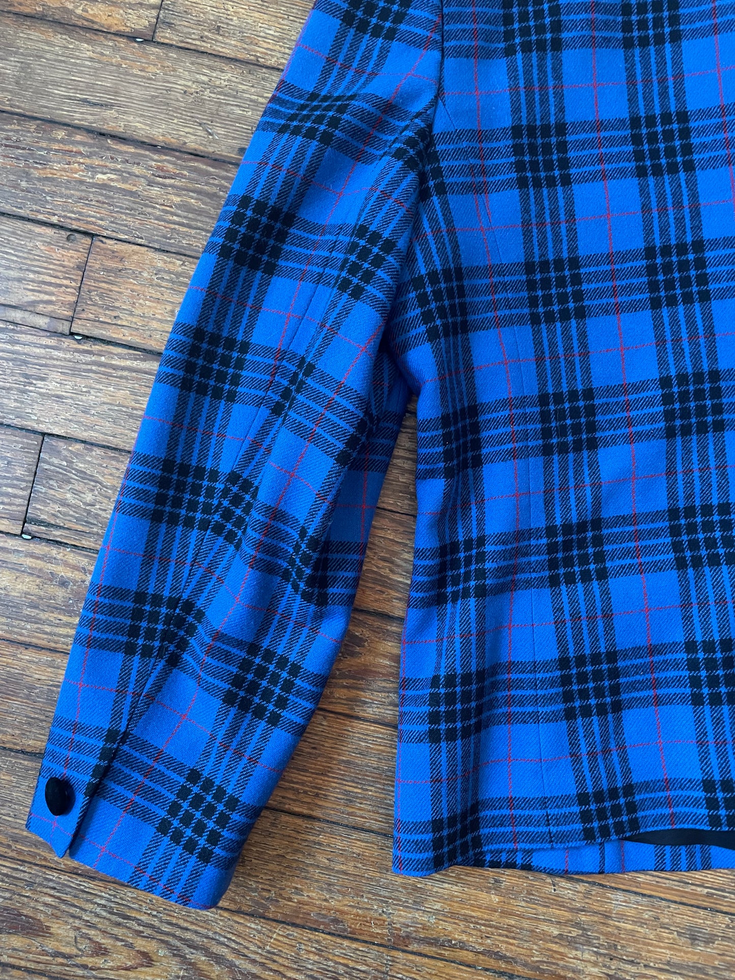 Vintage Pendleton Wool Blue and Black Morgan Tartan Skirt And Jacket