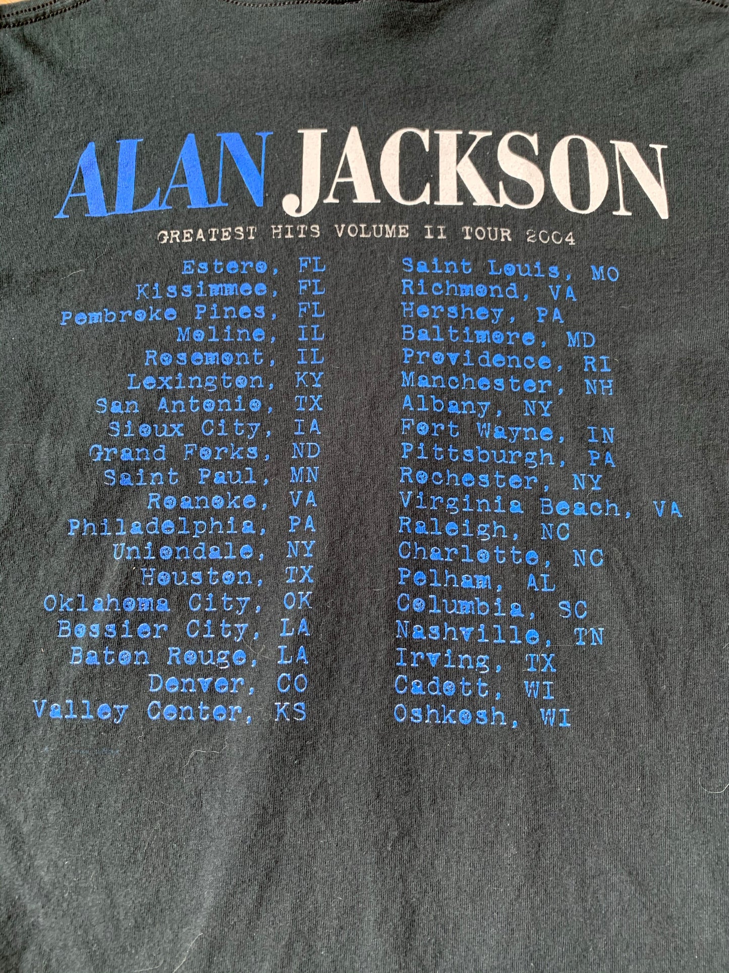 2004 Alan Jackson Tour Tee