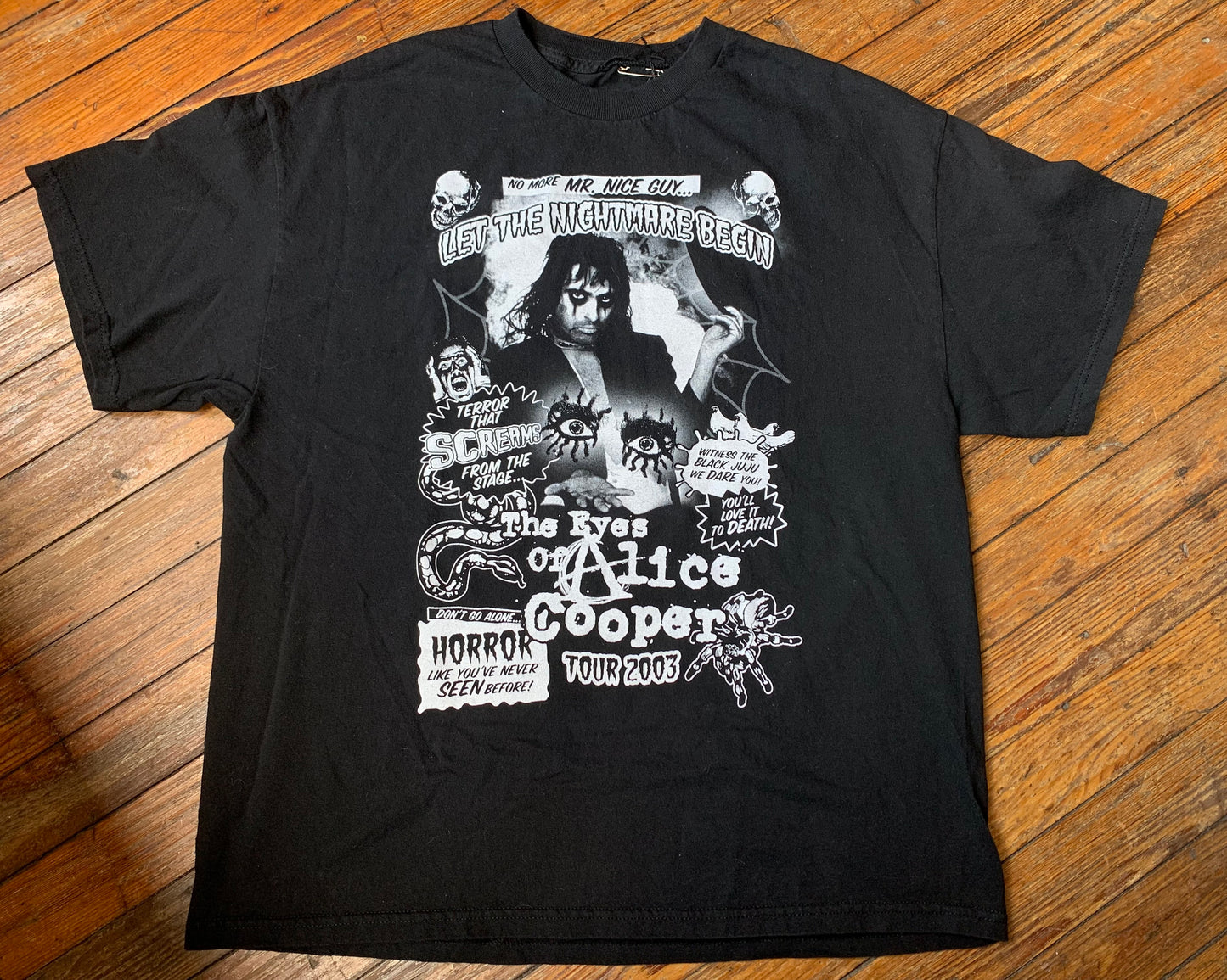 2003 Alice Cooper “The Eyes of Alice Cooper” Tour T-Shirt