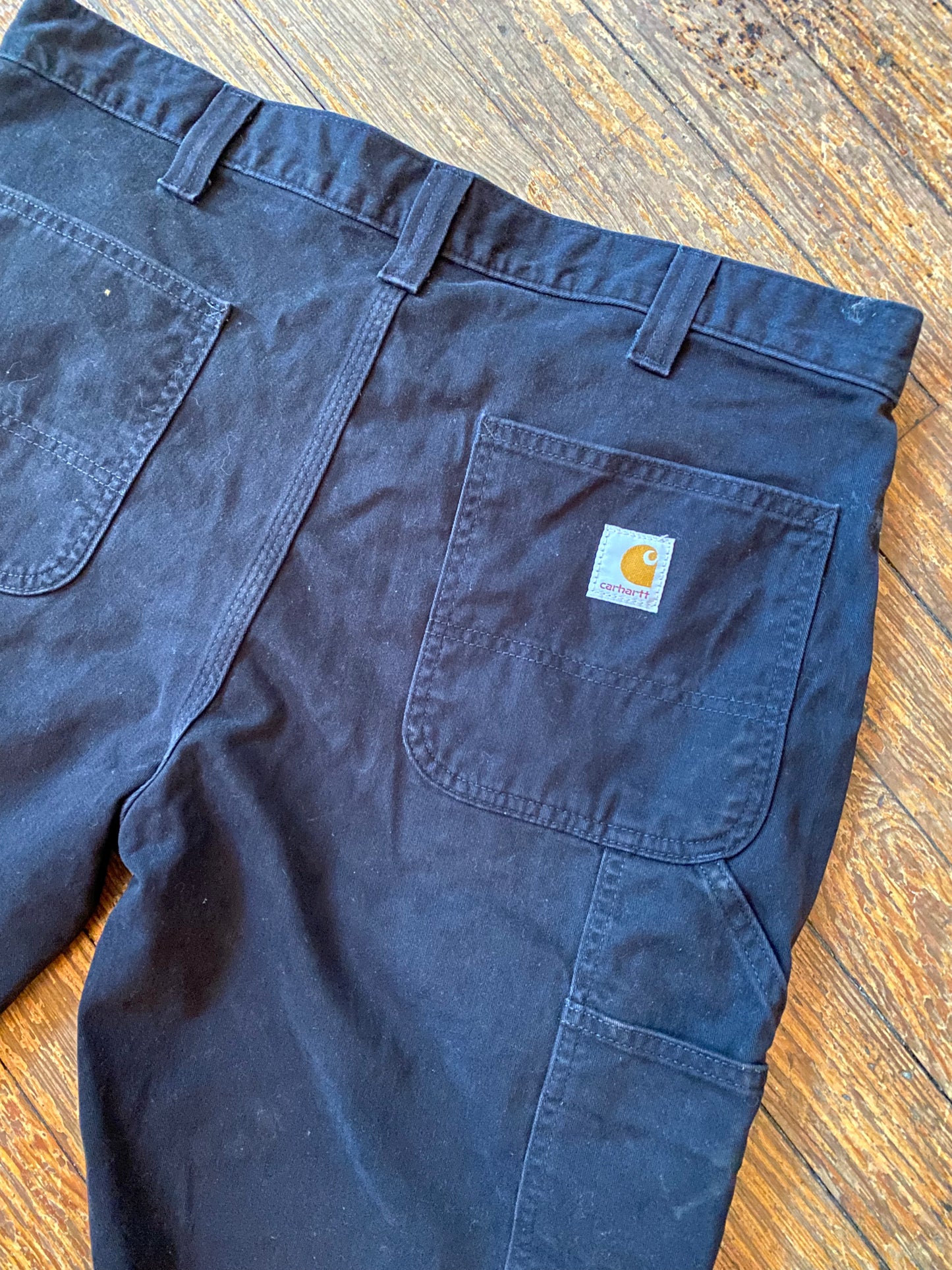 Carhartt Black Relaxed Fit Twill Utility Work Pant
