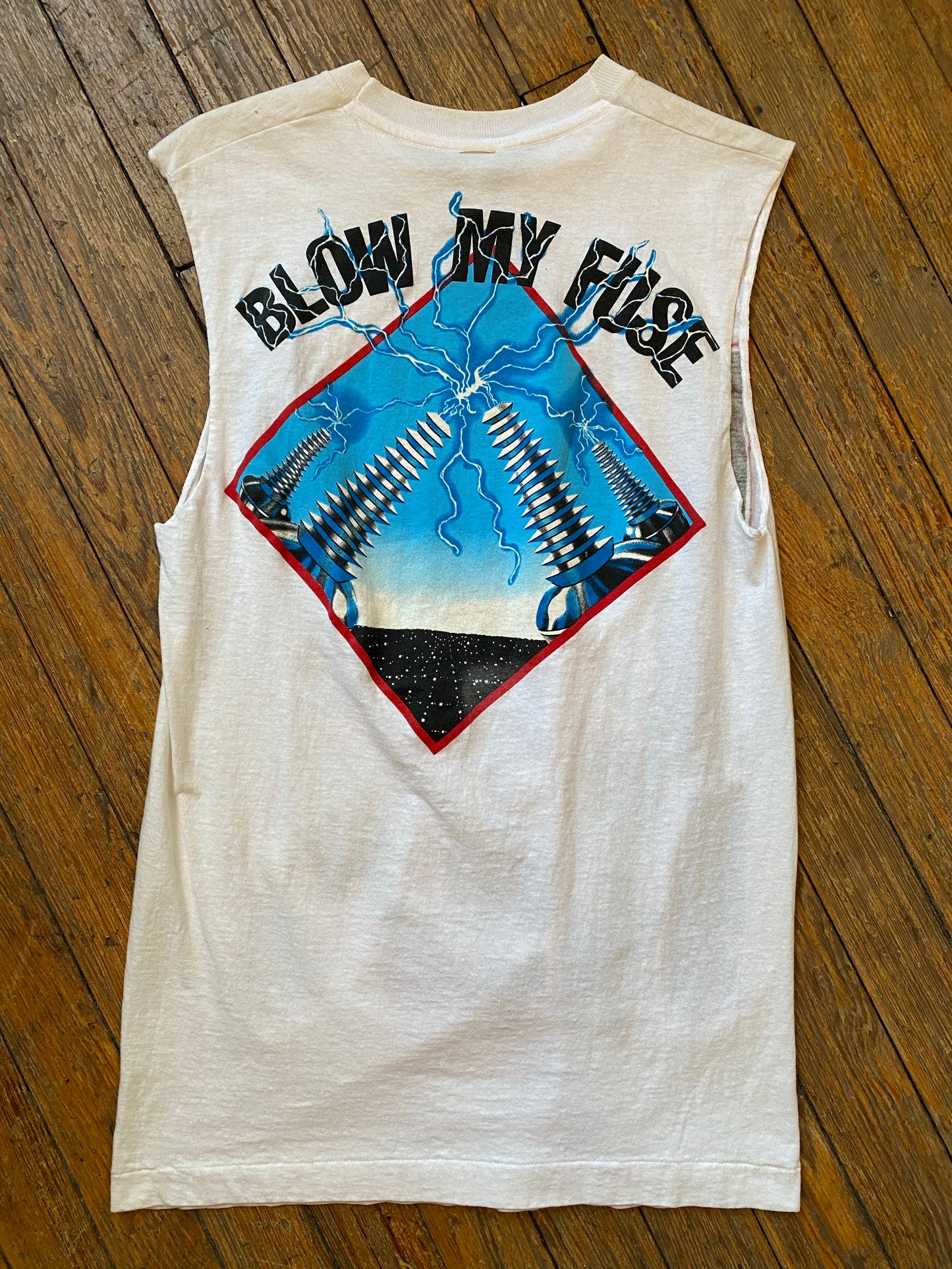 Vintage 1989 KIX Blow My Fuse Cutoff T-Shirt