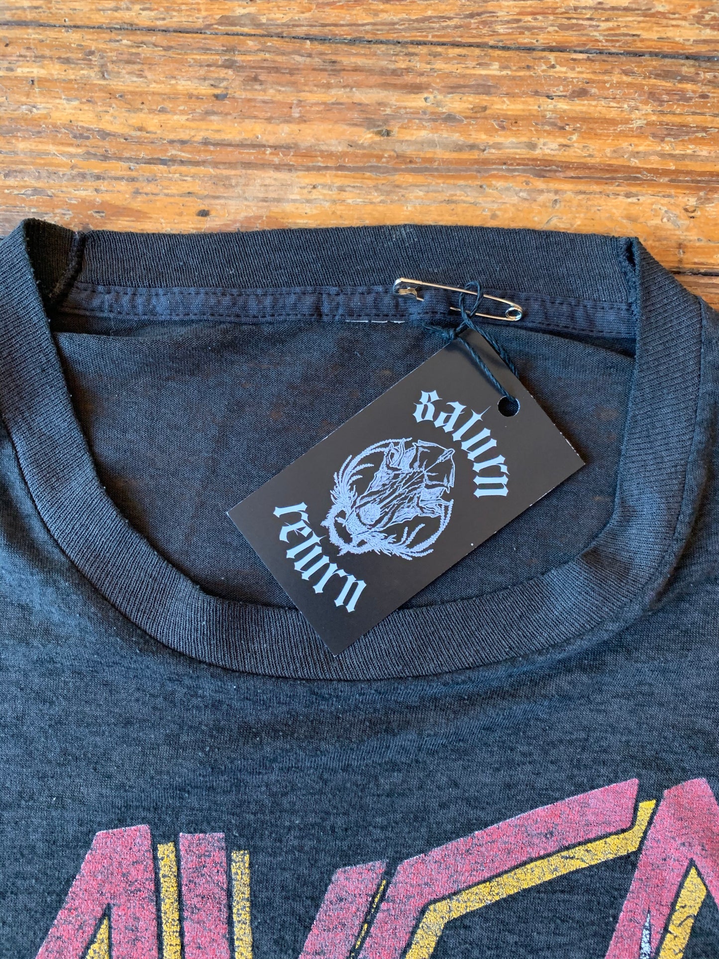 Vintage 1988 Paper Thin Slayer World Sacrifice Sleeveless T-Shirt
