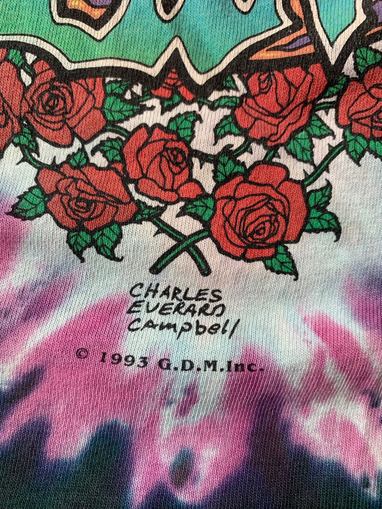 Vintage 1993 Grateful Dead Seasons Of The Dead The Endless Tour T-Shirt