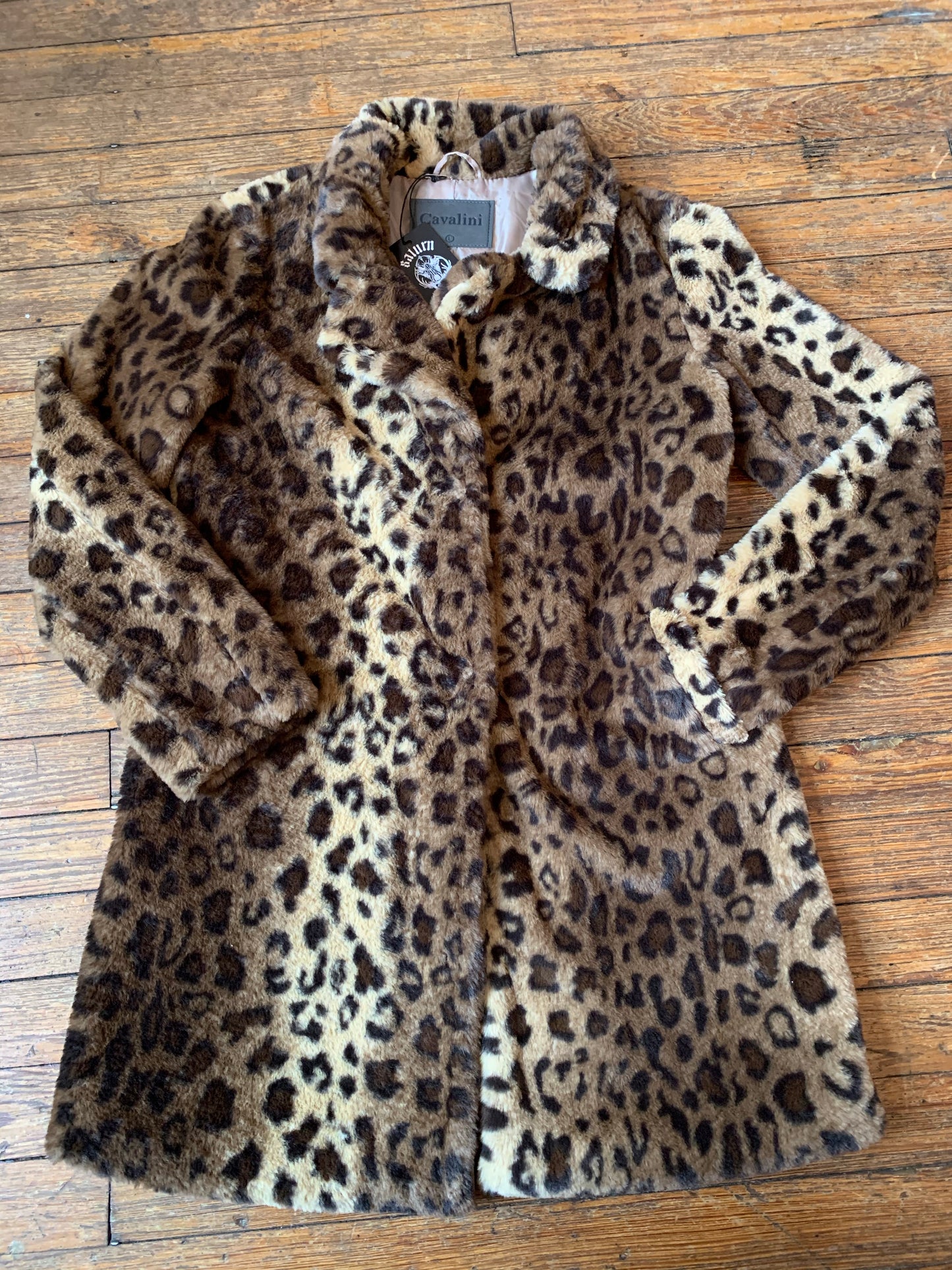 Super Soft Leopard Print Faux Fur Coat