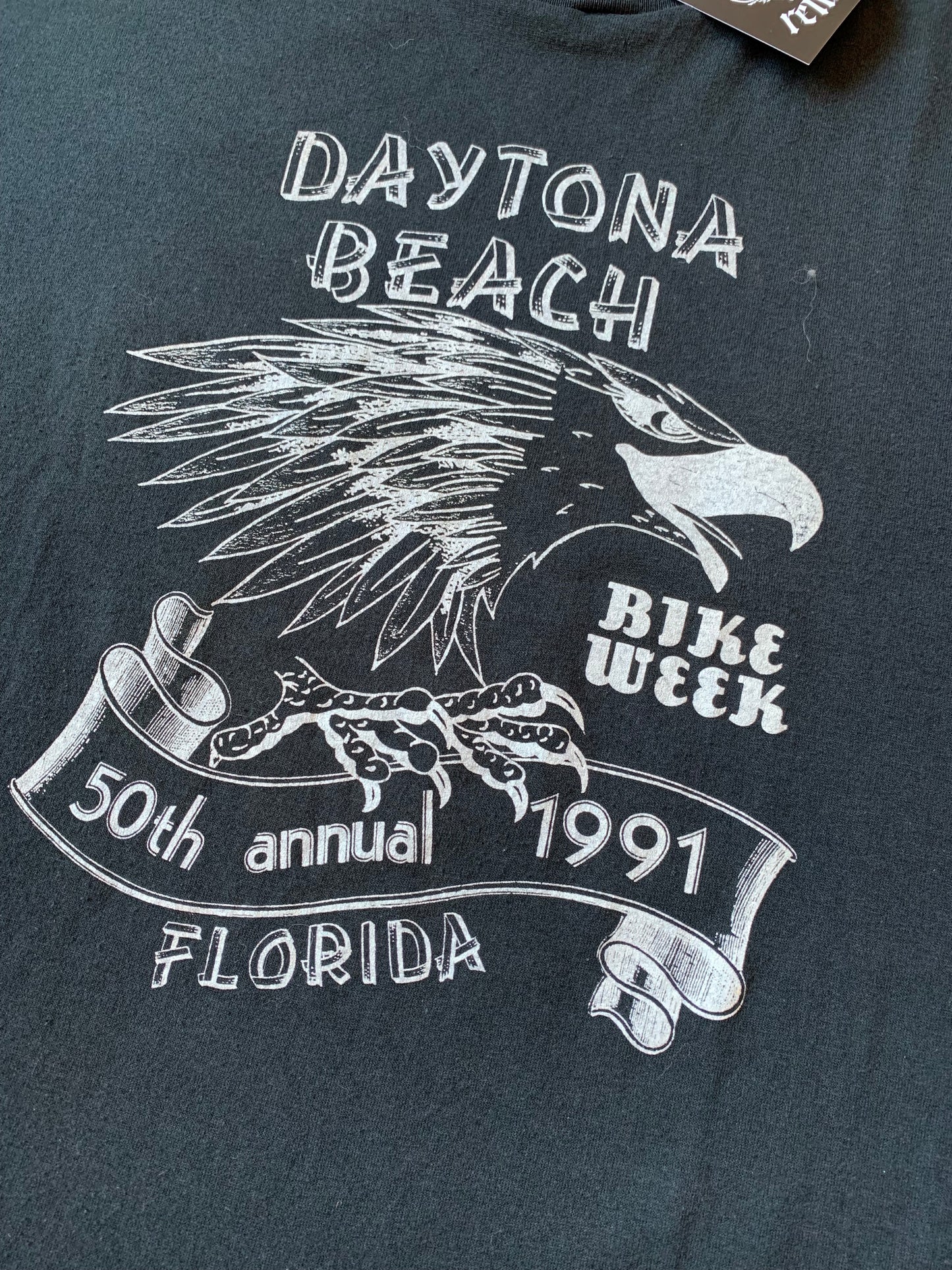 Vintage 1991 Daytona Beach 50th Annual Bike Week Tee