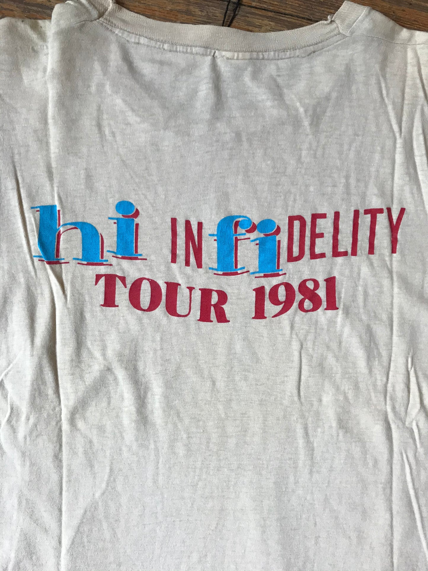 Vintage 1981 REO Speedwagon Hi Infidelity Tour T-Shirt
