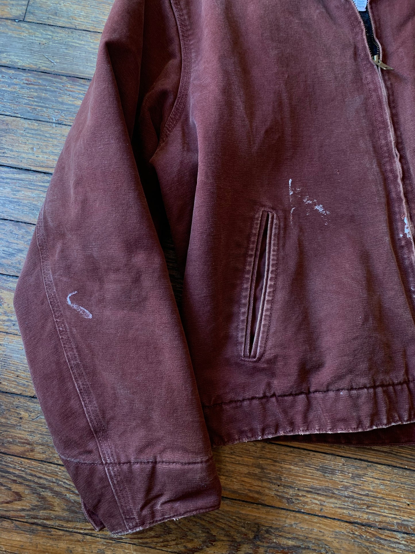 Pre-Loved Rusty Brown Carhartt Zip-Up Utility Jacket