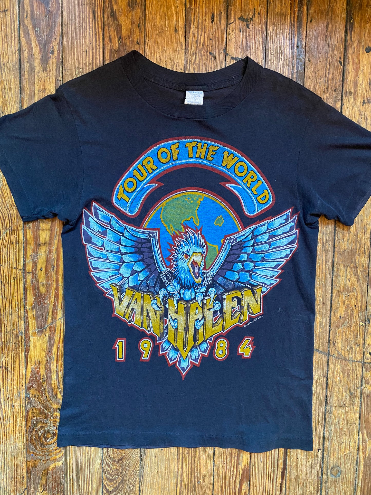 Vintage 1984 Van Halen “Tour of the World” Tour Shirt