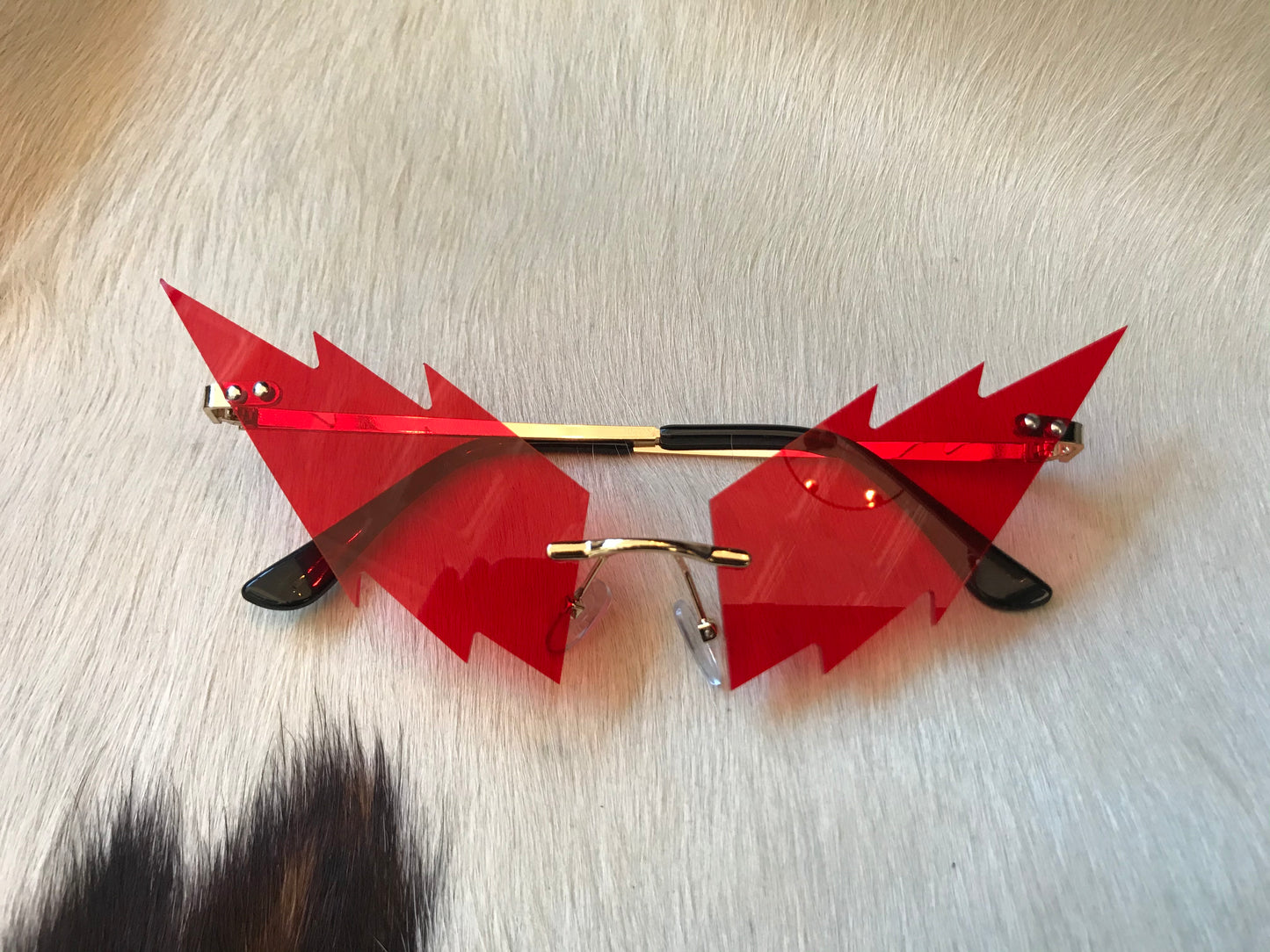 It’s Electric Red Lense Sunglasses