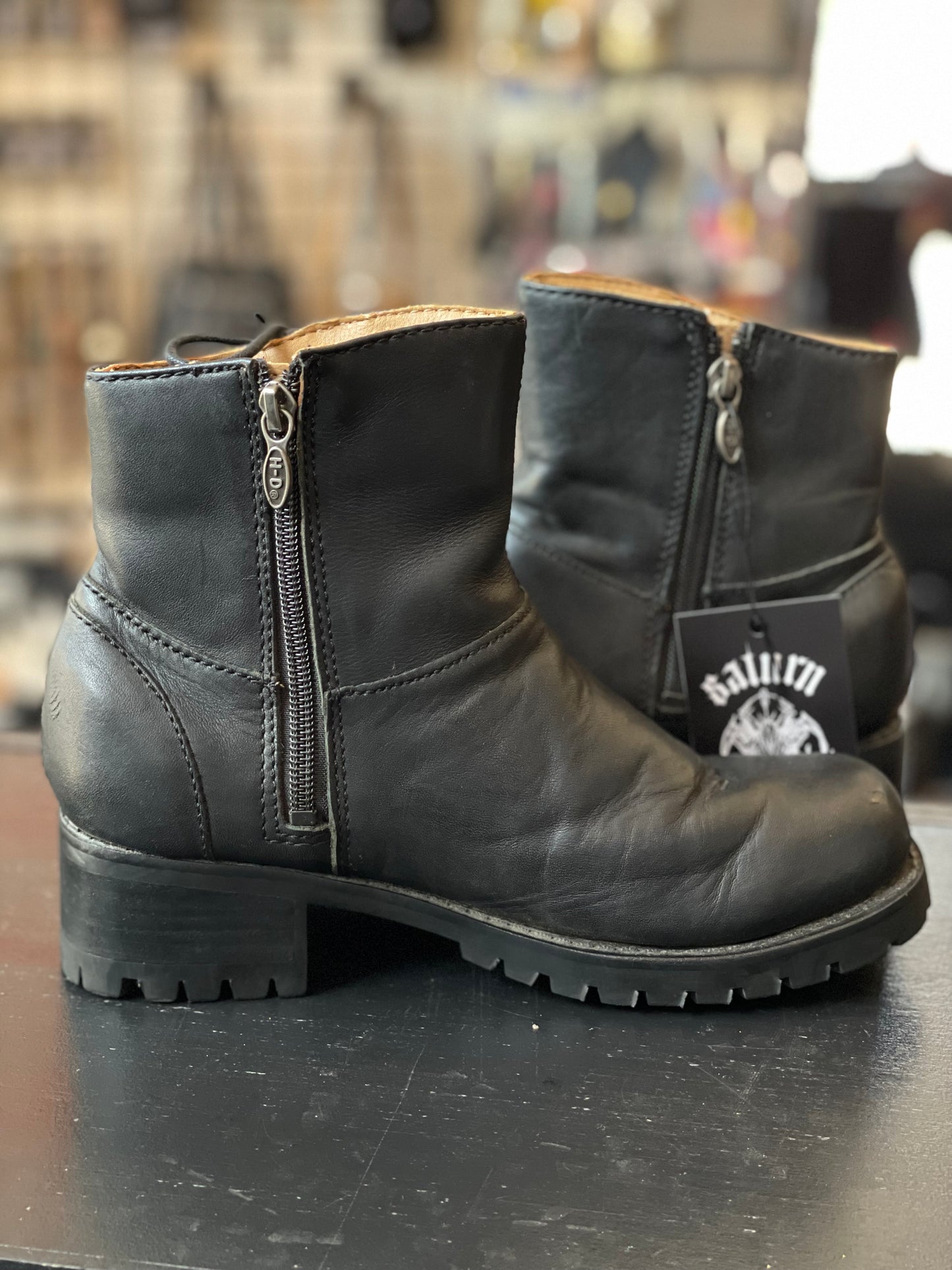 Harley-Davidson Short Lace-Up Ankle Boots