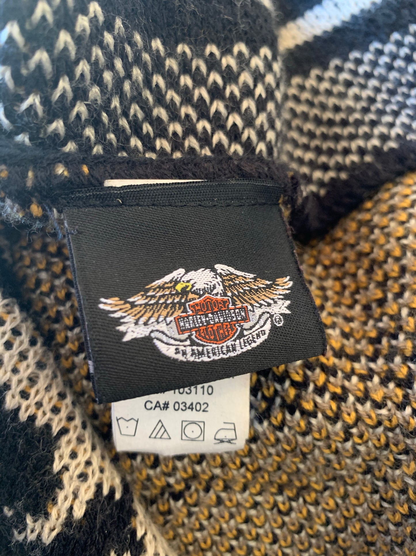 High Quality Acrylic Knit Harley-Davidson Throw Blanket