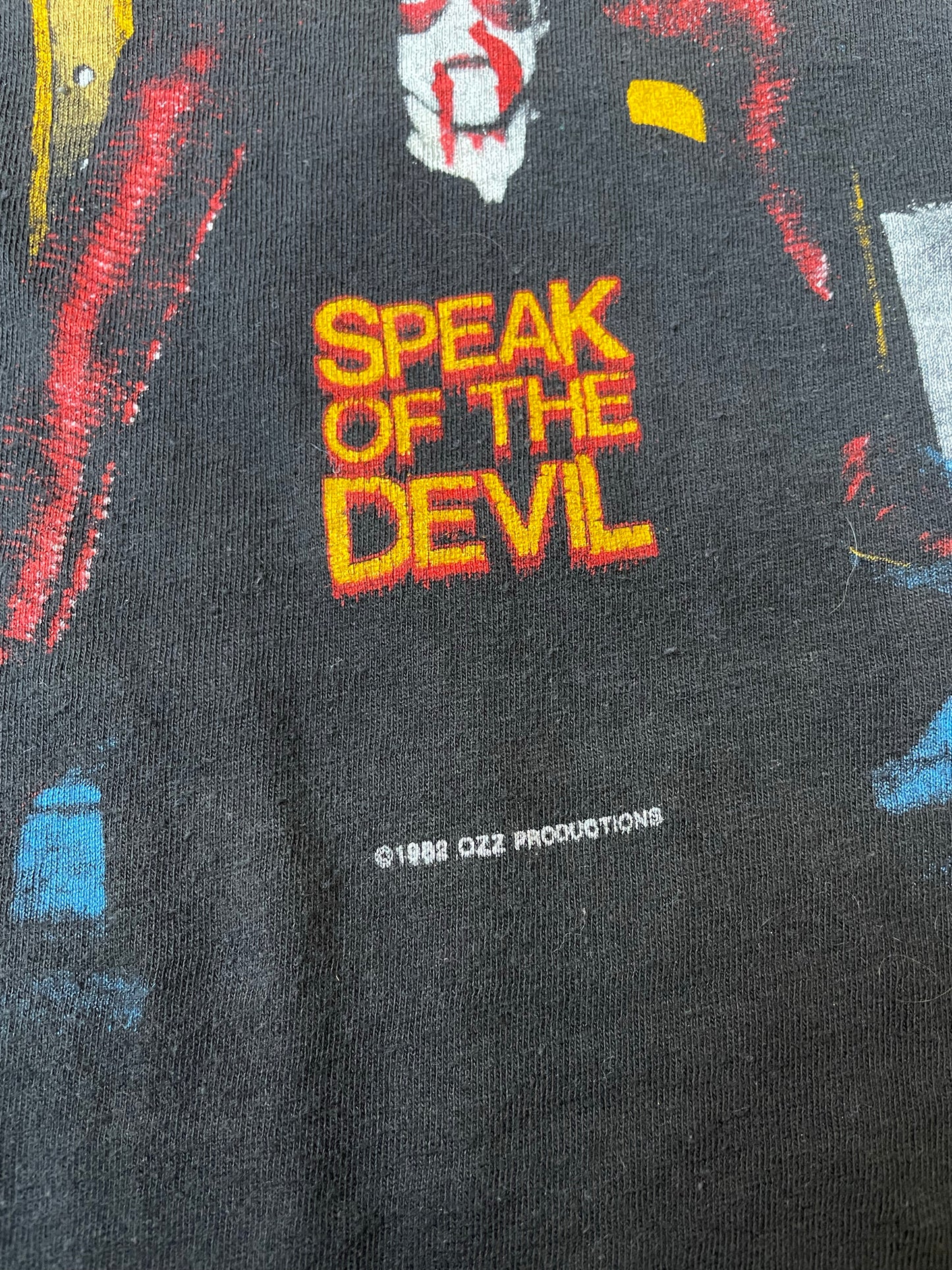 Vintage 1982 Ozzy Osbourne Speak of The Devil