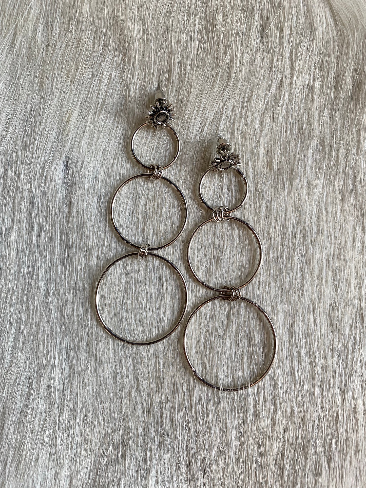 Triple O-Ring Earrings