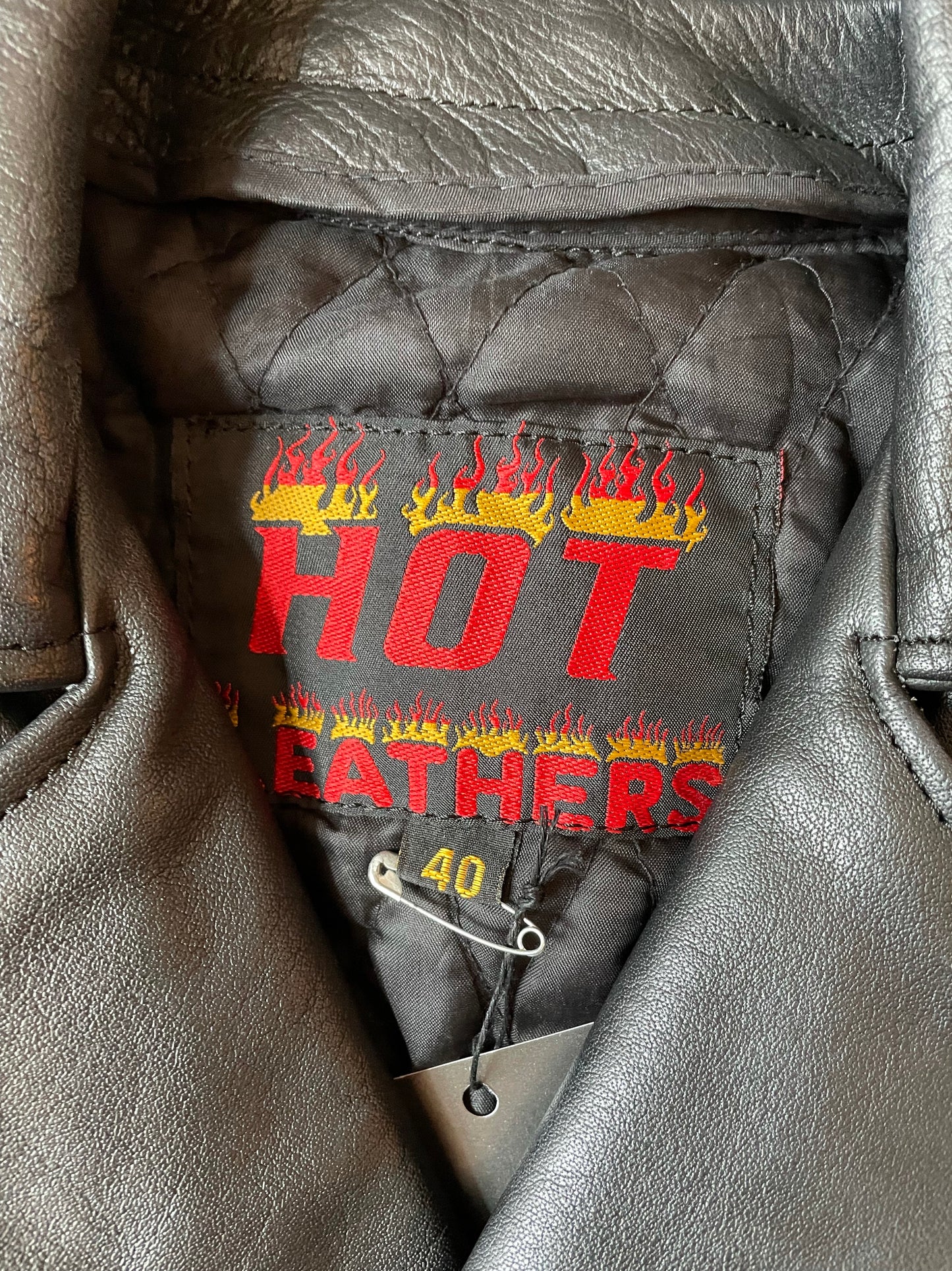 Hot Leathers Classic Black Leather Moto Jacket