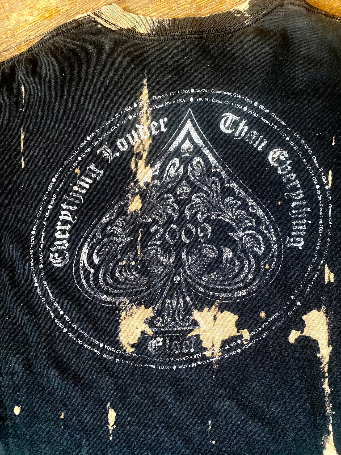 2009 Motörhead Tour Bleach Tie Dye T-Shirt