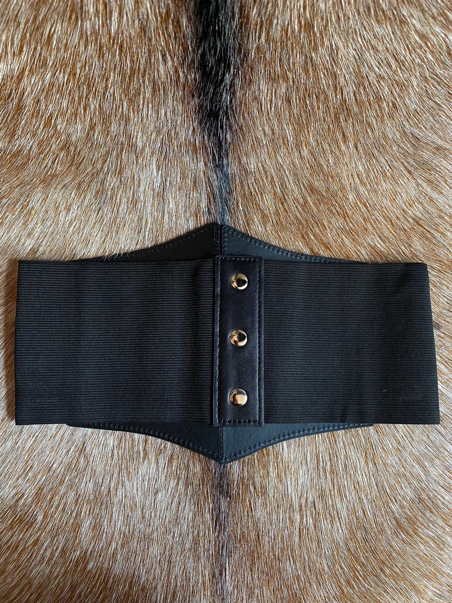 Faux Leather O-Ring Under-bust Belt