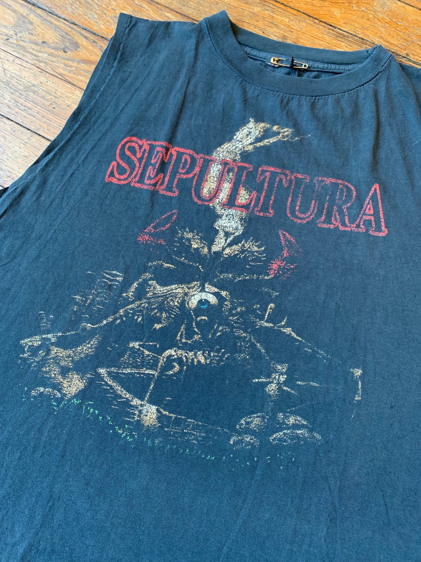 Vintage 1991 Sepultura Arise European Tour Sleeveless Tee