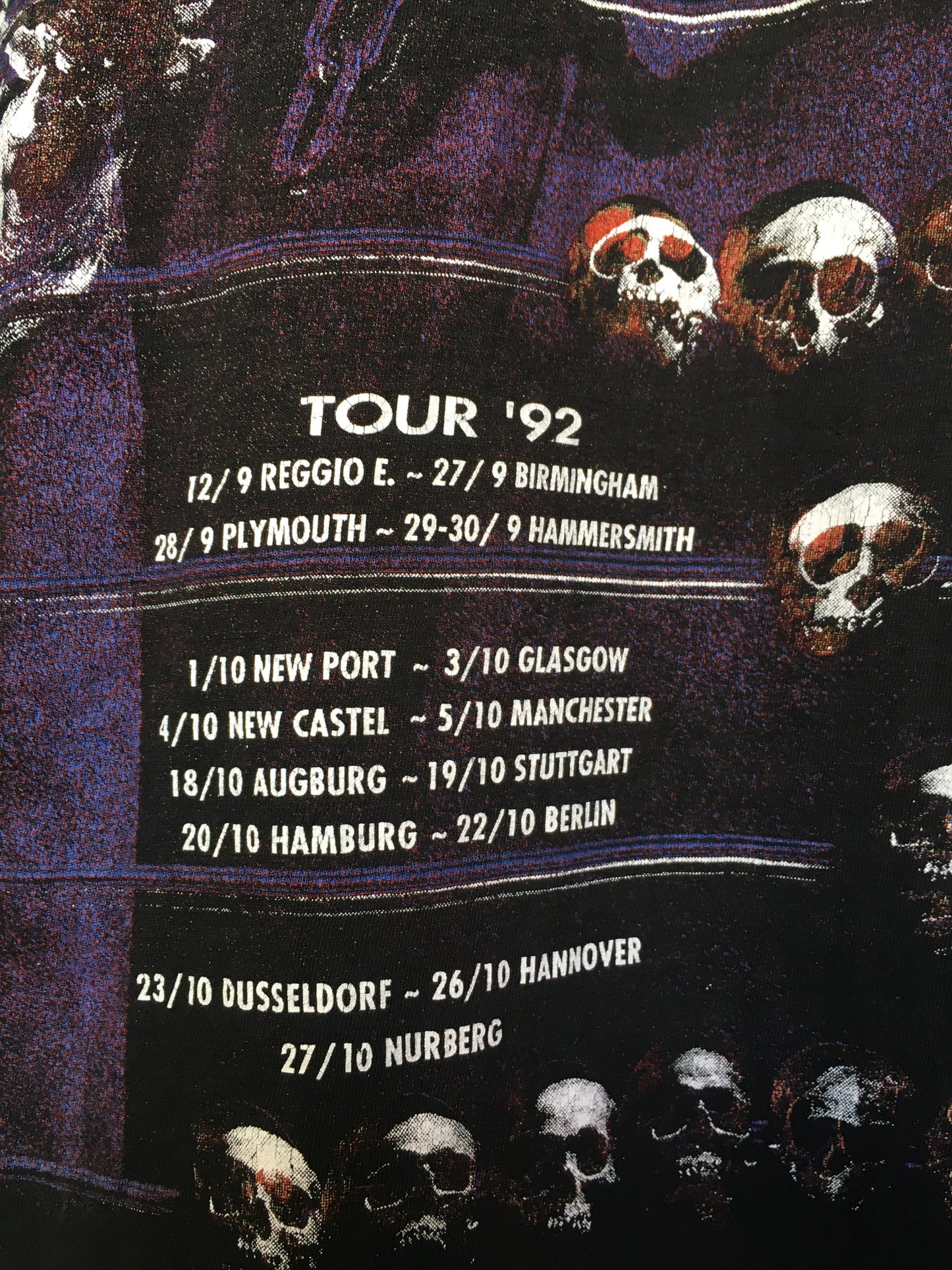 1992 Megadeth Countdown to Extinction Tour Shirt