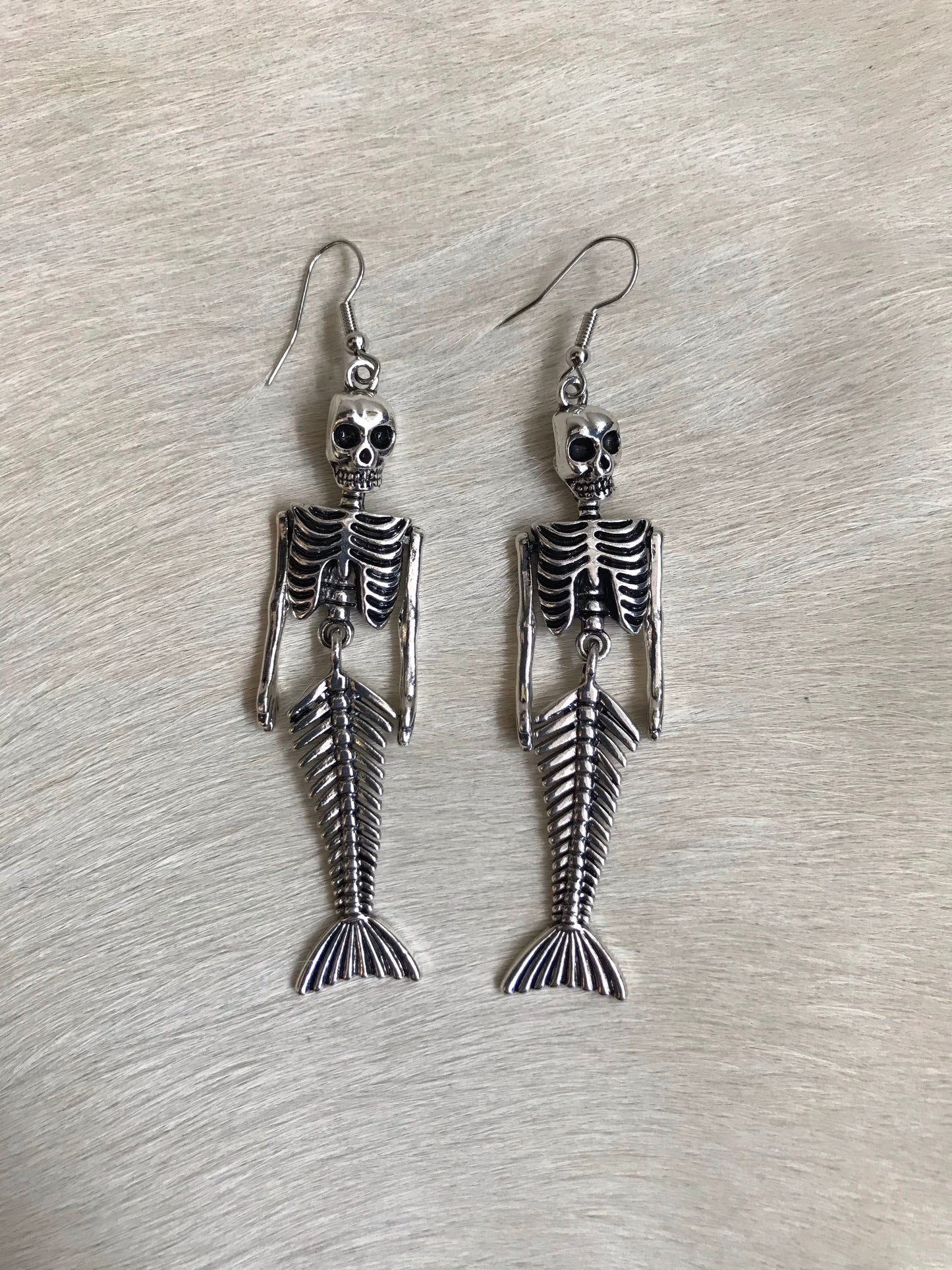 Mermaid 🧜‍♀️ Skeleton Dangle Earrings