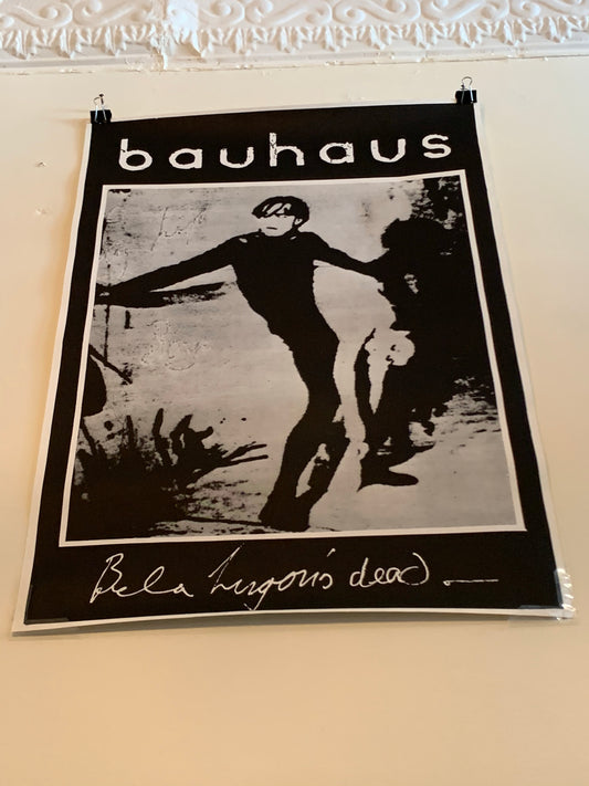 Vintage Bauhaus Bela Lugosi’s Dead Poster