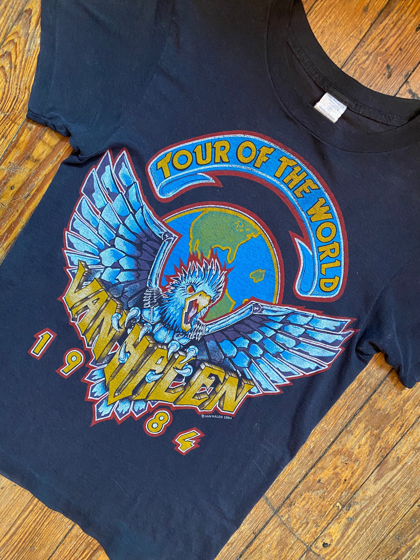Vintage 1984 Van Halen “Tour of the World” Tour Shirt