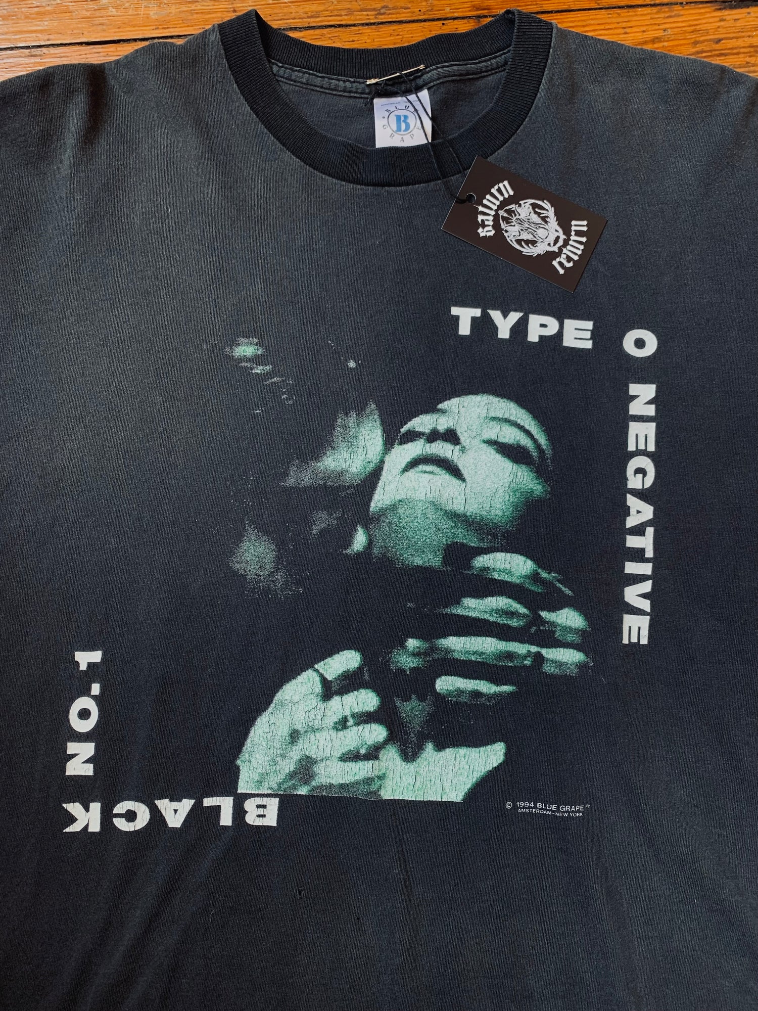 type o negative black number one