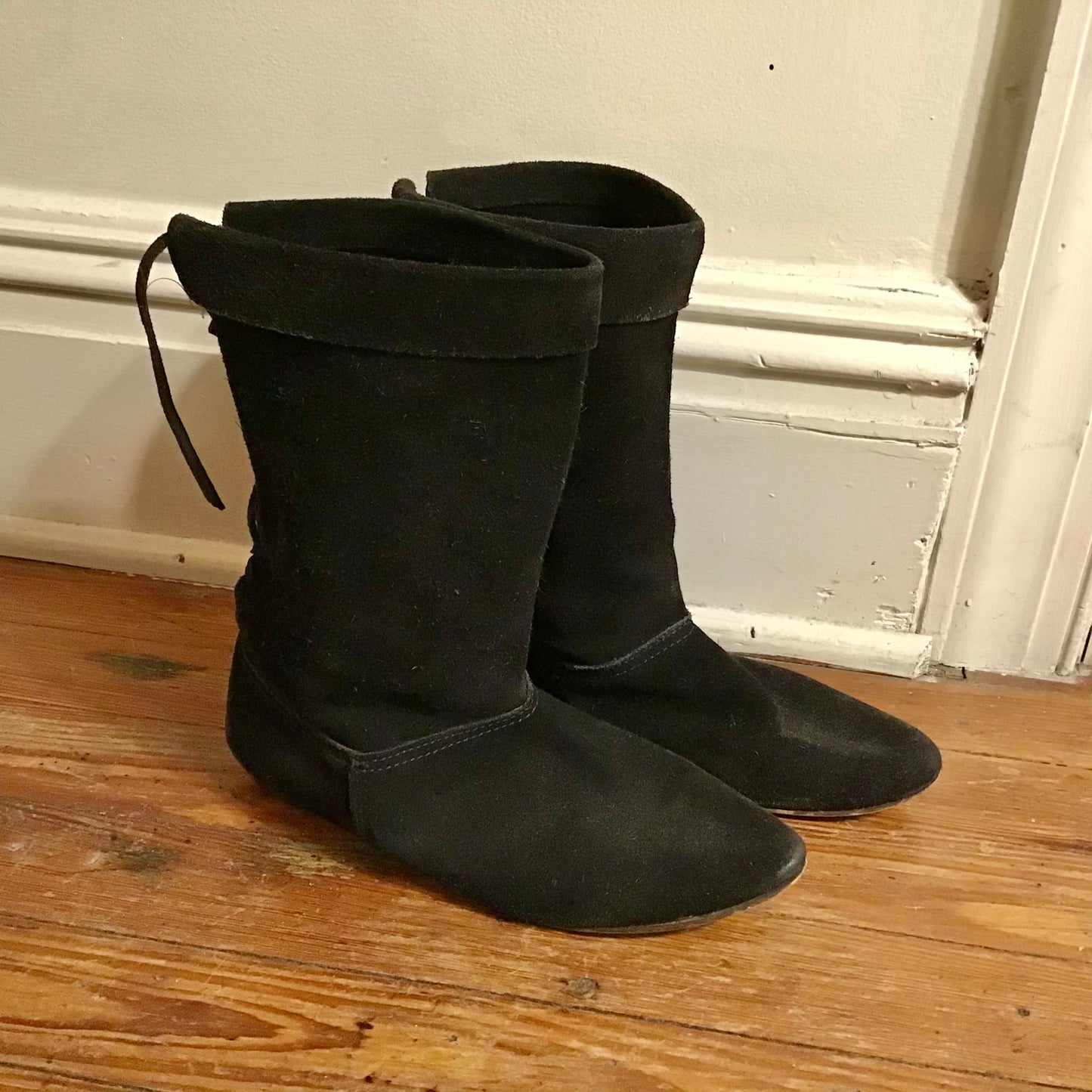 Vintage Leather/Suede Slouchy Boots