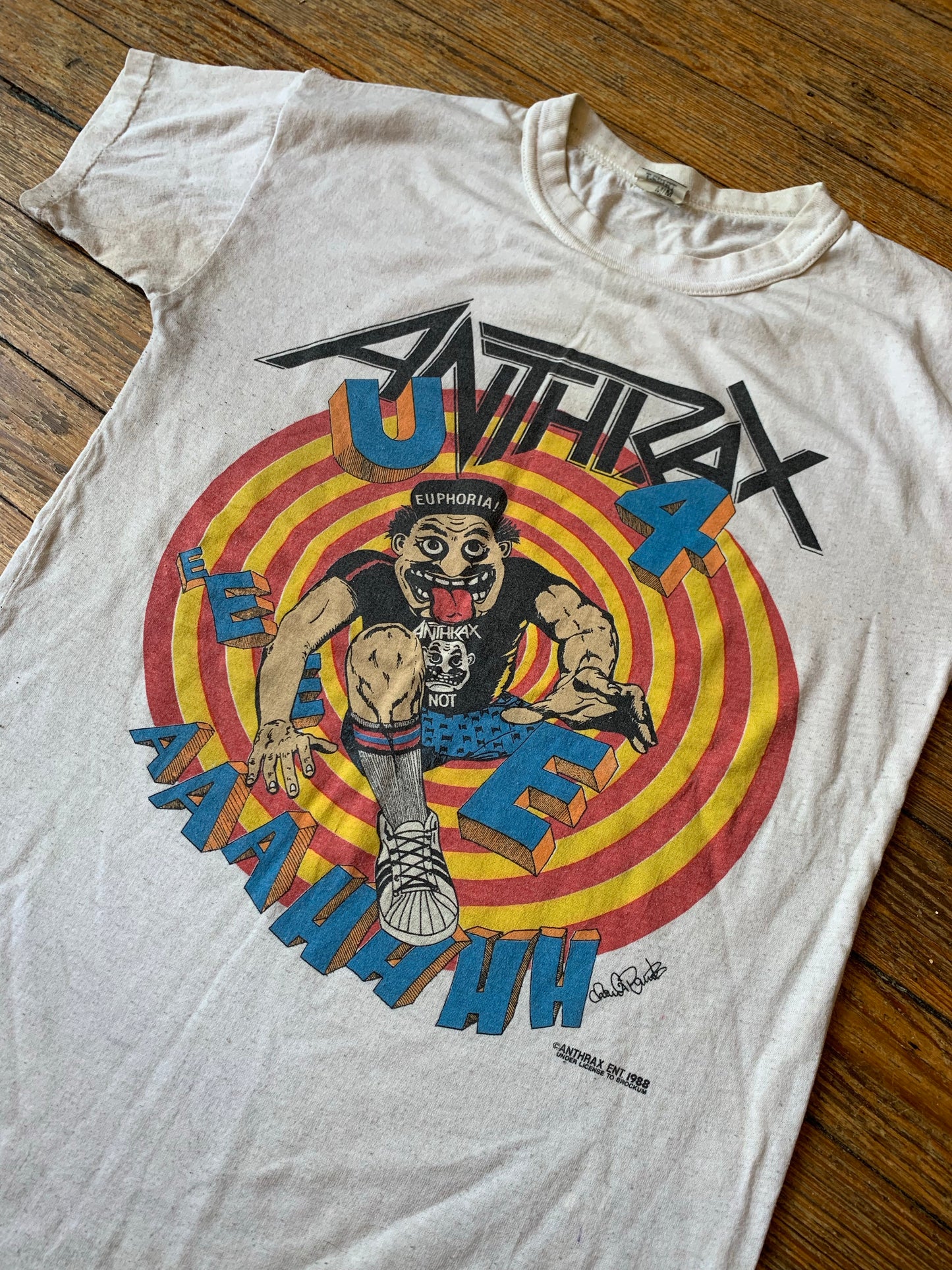 Vintage 1988 Anthrax State of Euphoria Tee