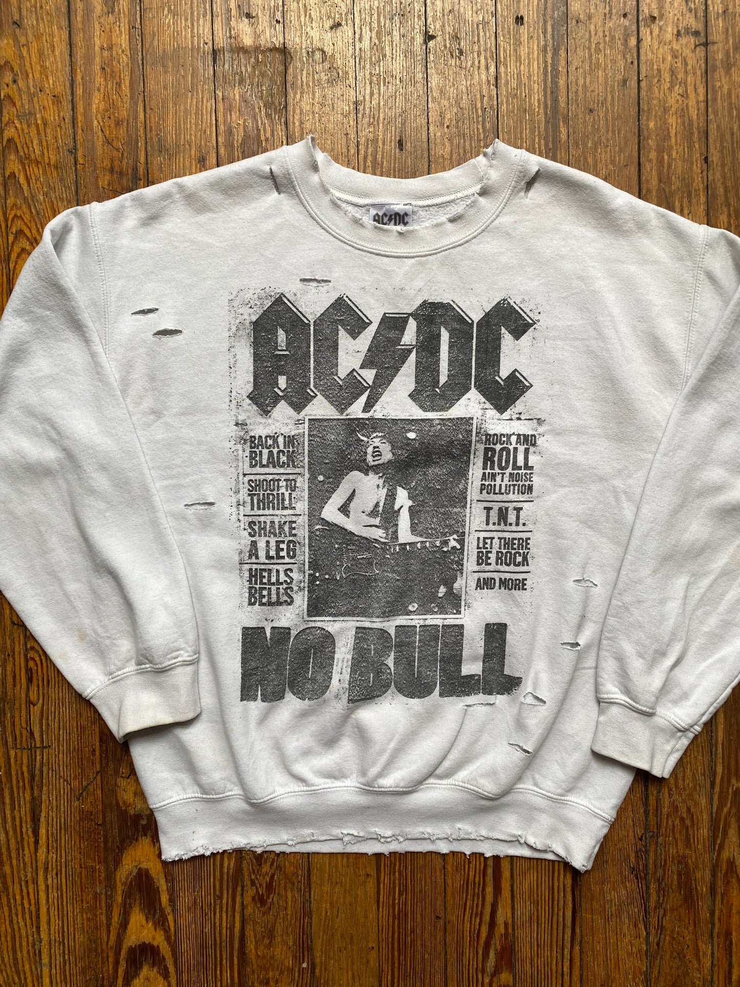 AC/DC Slashed Up “No Bull” Crewneck