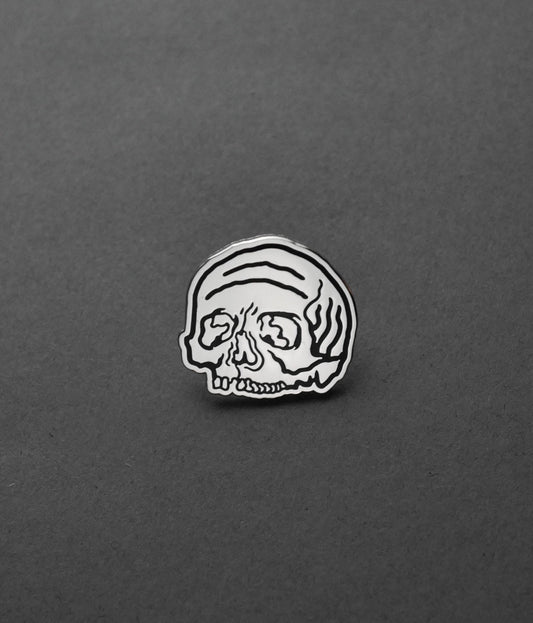 Shrimp Sauce Spiral Skull Pin