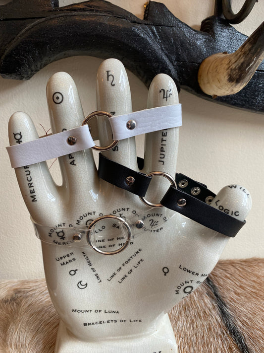 Vegan Leather O-Ring Choker