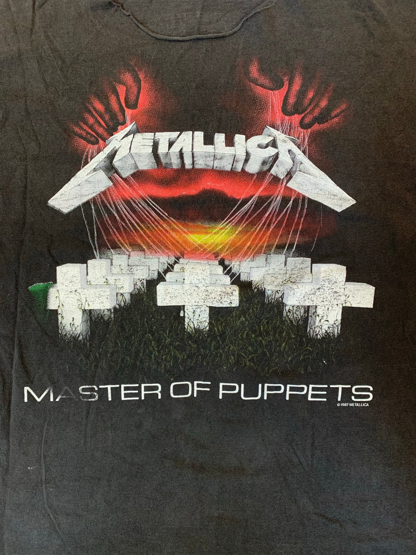 Vintage 1987/1991 Customized Metallica Master of Puppets T-Shirt
