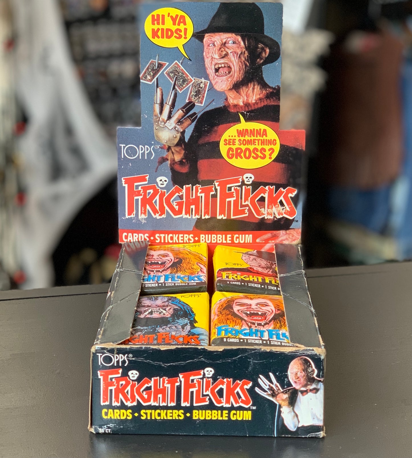 Vintage 1988 Topps Fright Flicks Horror Sci-Fi Trading Cards
