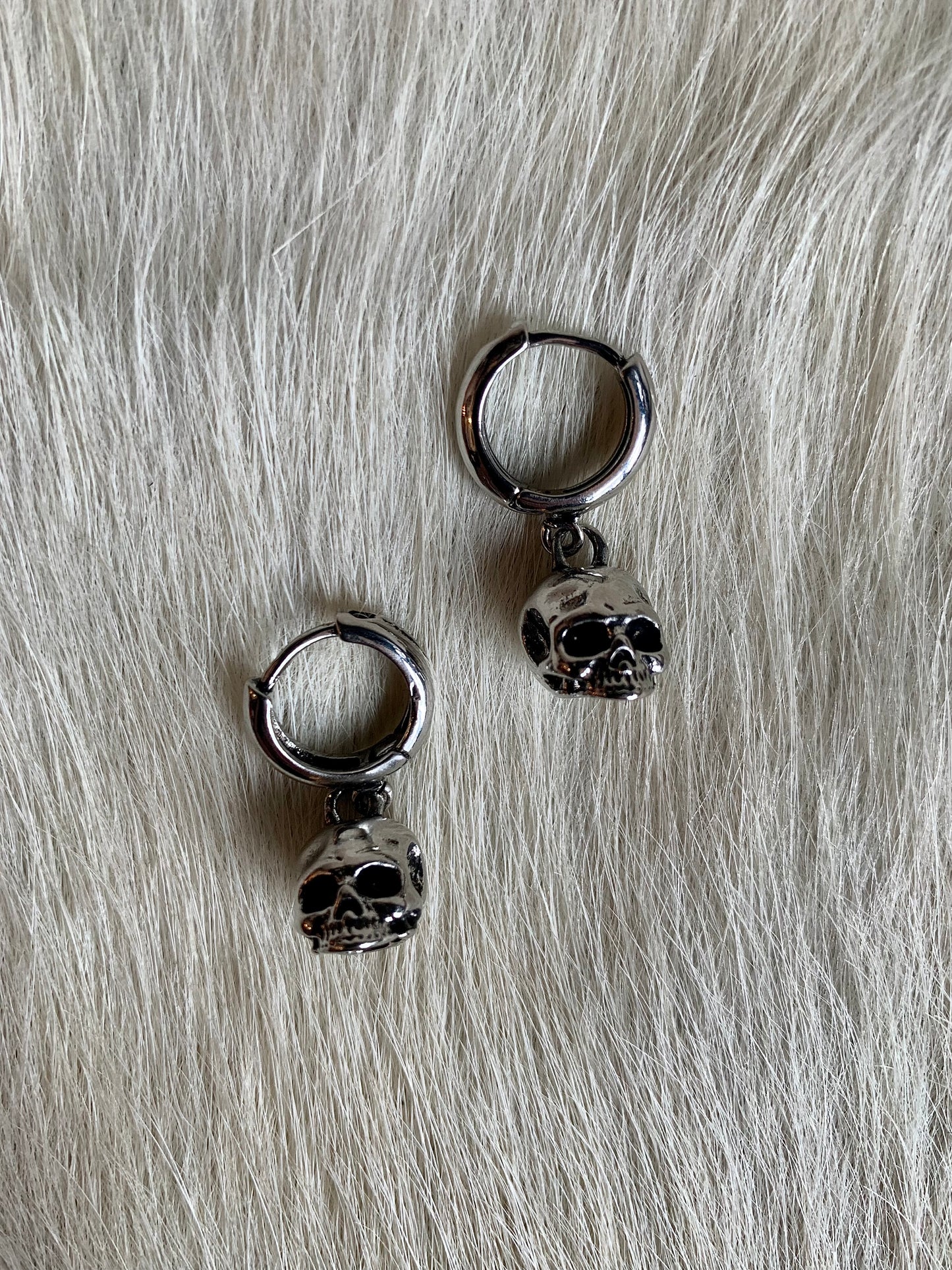 Tiny Skull 💀 Hoop Earrings