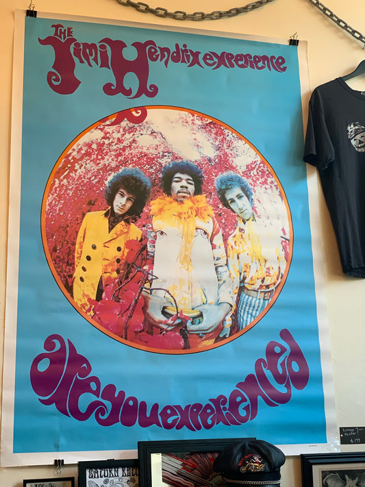 Large Vintage The Jimi Hendrix Experience ‘Are You Experienced’ Poster