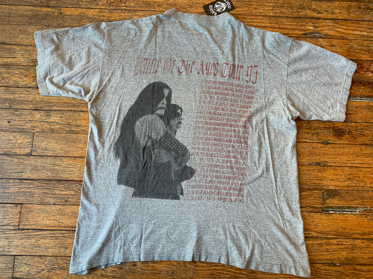 Vintage Immortal 1995 Battle Of The Ages Tour T-Shirt