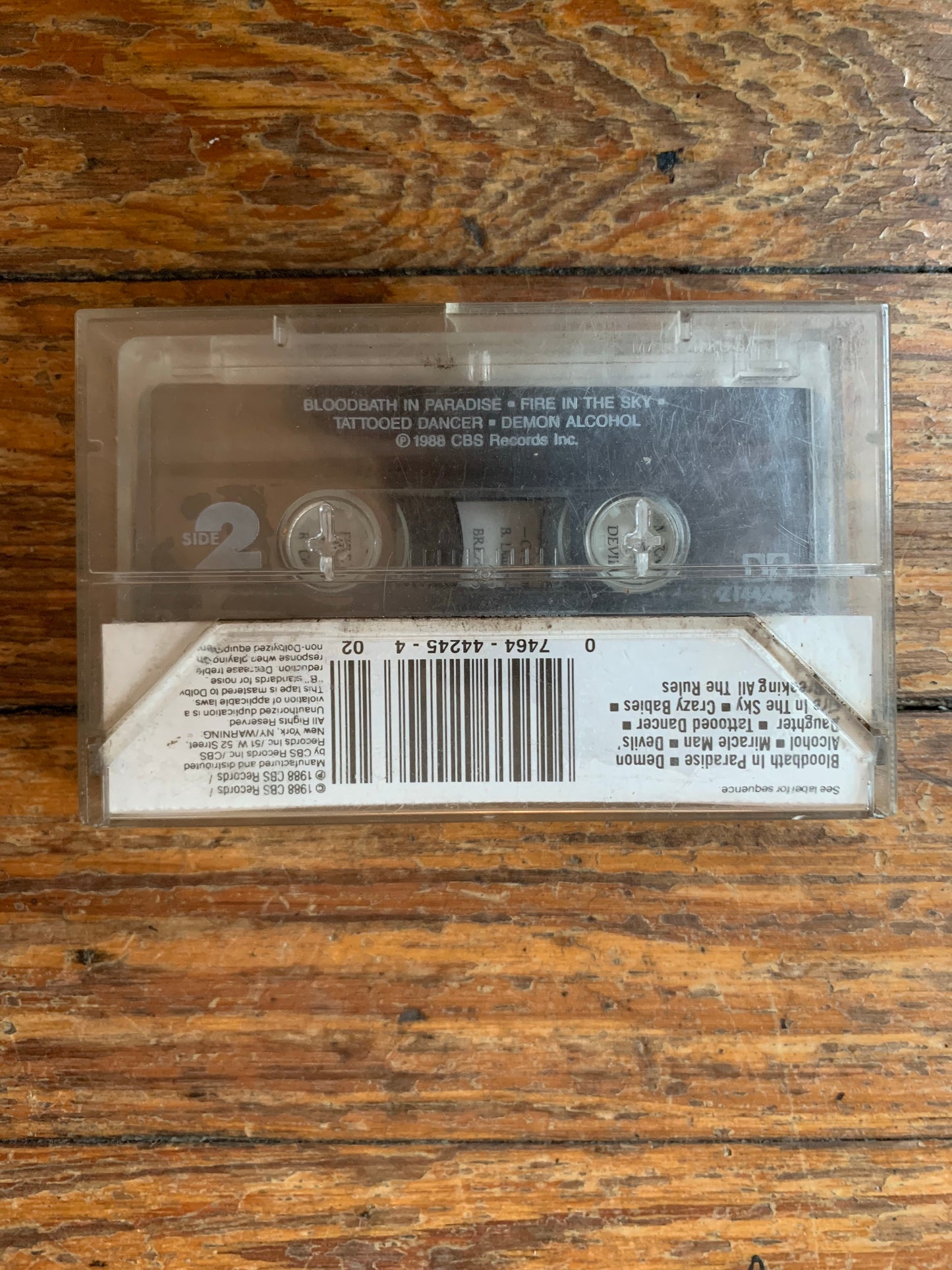 1988 Ozzy Osbourne No Rest For The Wicked Cassette Tape