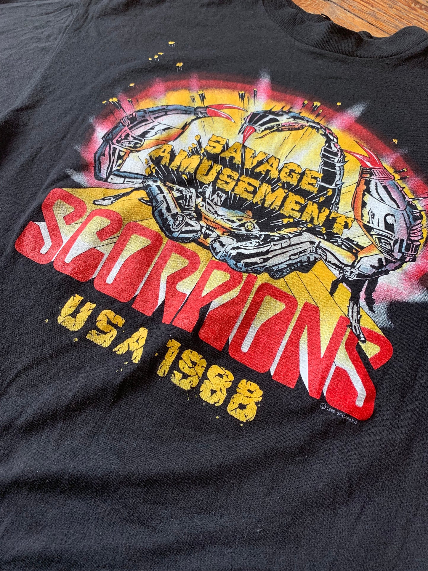 Vintage Scorpions 1988 Savage Amusement Tee