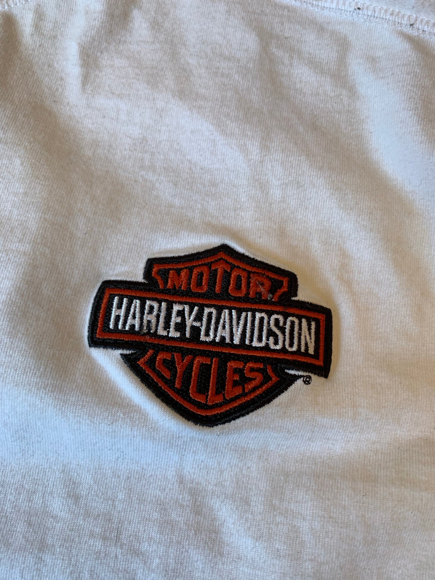 Harley-Davidson White Long Sleeve Flame Sleeve