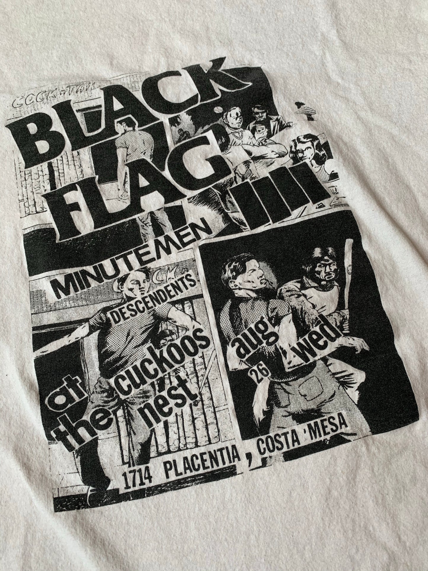 Black Flag Minutemen Descendants Show T-Shirt
