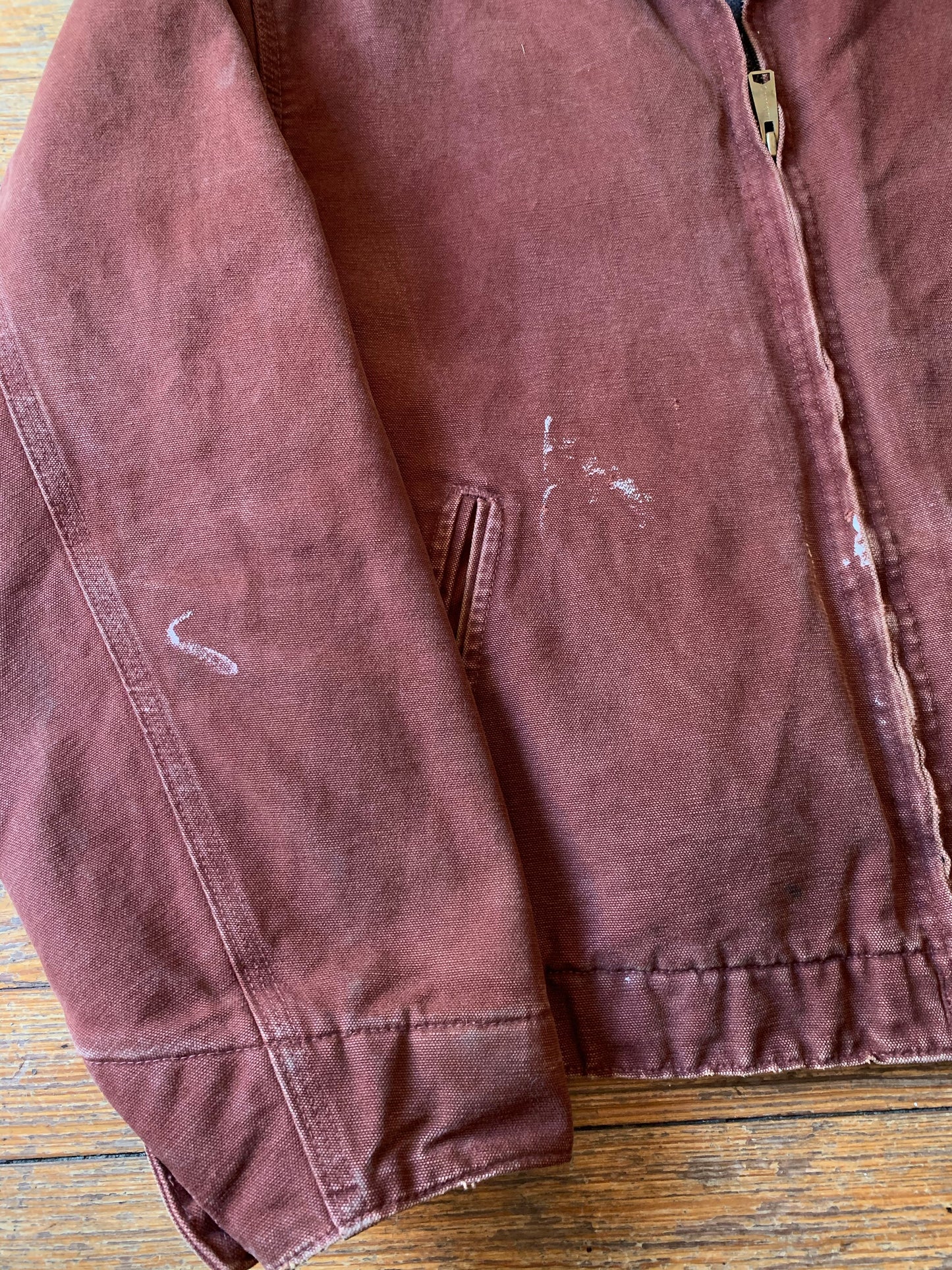 Pre-Loved Rusty Brown Carhartt Zip-Up Utility Jacket
