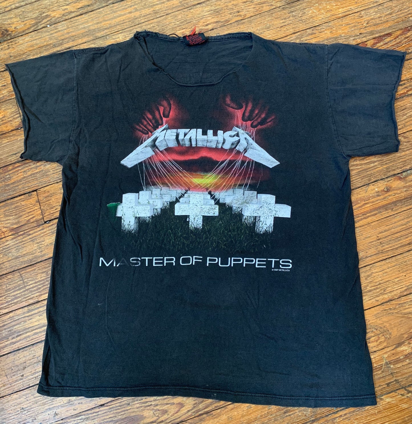 Vintage 1987/1991 Customized Metallica Master of Puppets T-Shirt