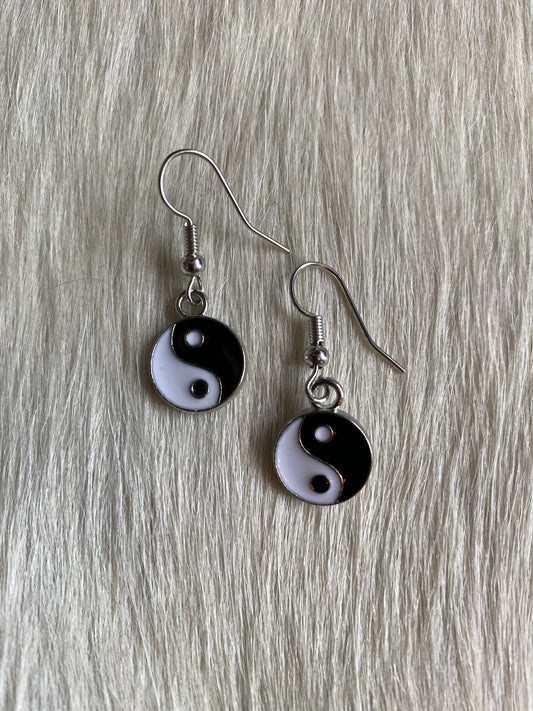 Ying Yang Dangle Earrings