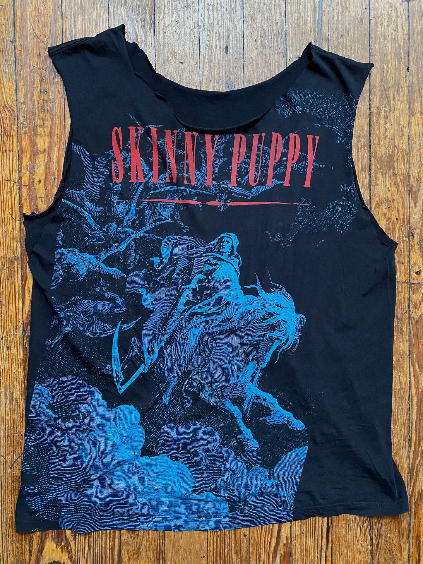 Vintage Skinny Puppy Chainsaw Gustave Doré Sleeveless T-Shirt