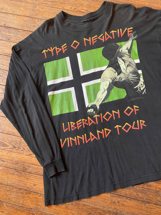 Vintage 1997 Type O Negative European Fall/Winter Tour Long Sleeve T-Shirt