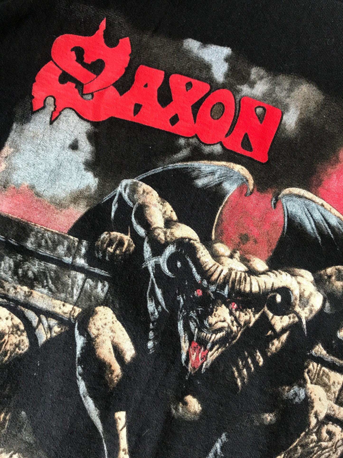 1998 Saxon Release the Beast Tee