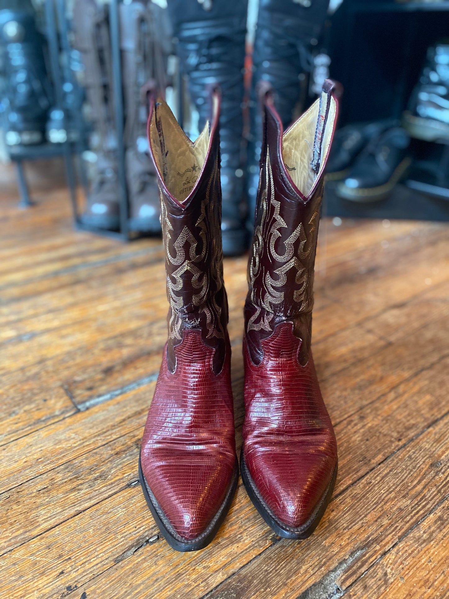 Los Altos Deep Red Oxblood Cowboy Boots