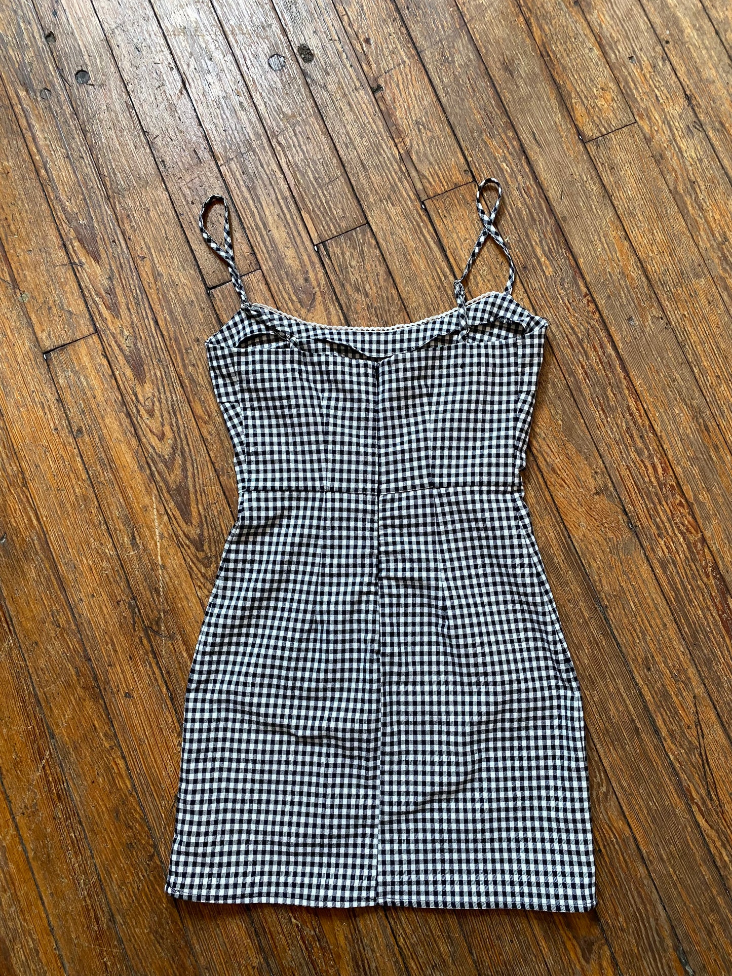 Urban Outfitters Black and White Checkered Mini Dress