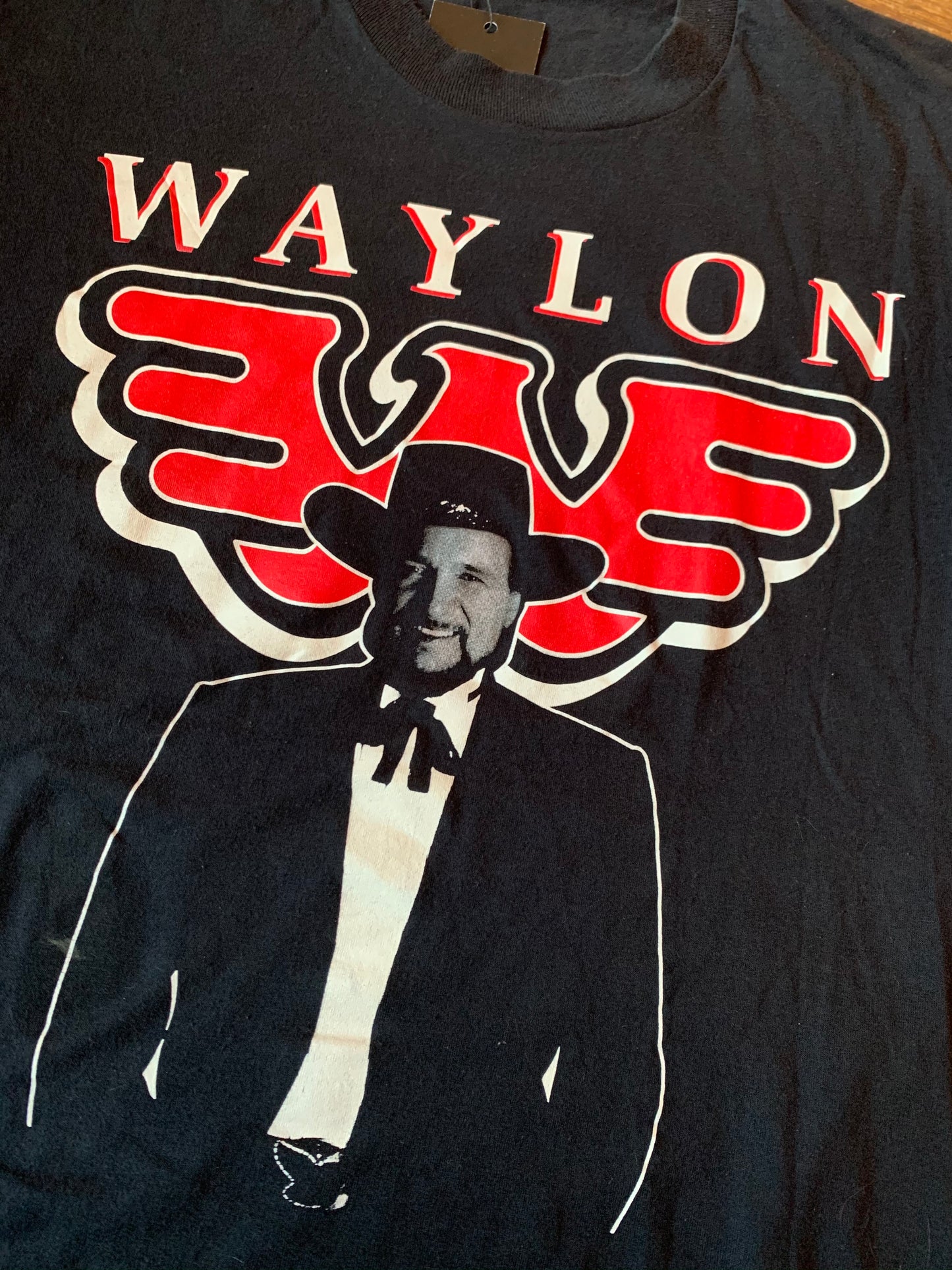 Vintage 80’s Waylon Jennings Logo Single Stitch Screen Stars T-Shirt