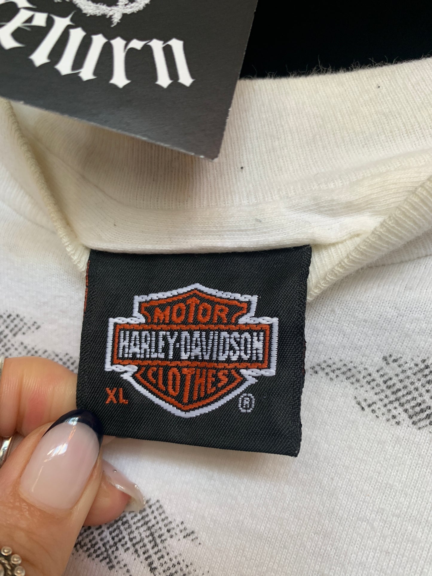 Vintage White Harley Davidson Tee